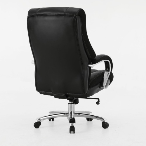 Кресло руководителя Brabix Premium Bomer HD-007 до 250 кг, кожа, черное 531939 фото 7